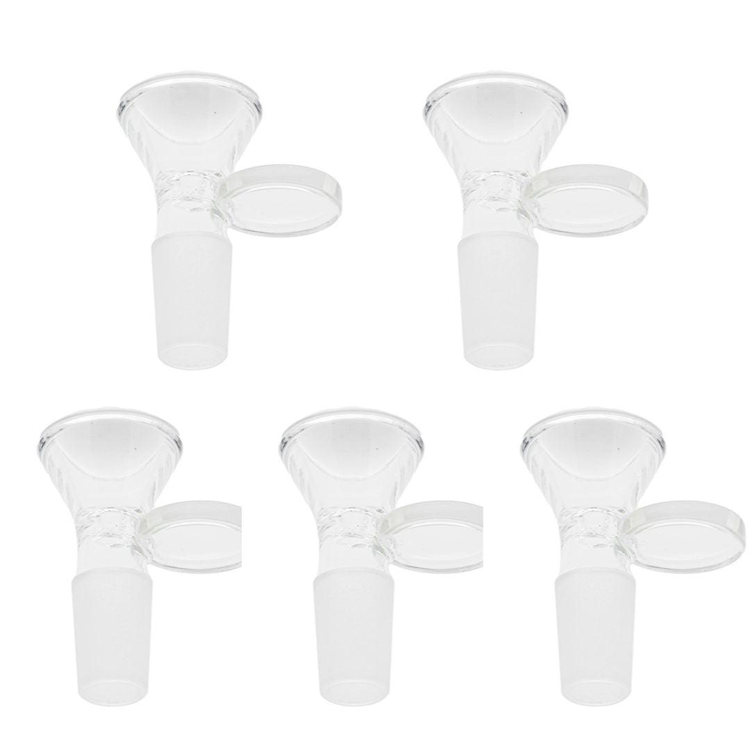 5pz Bowl Repuesto Para Bong Macho 14 Mm Vidrio Pyrex
