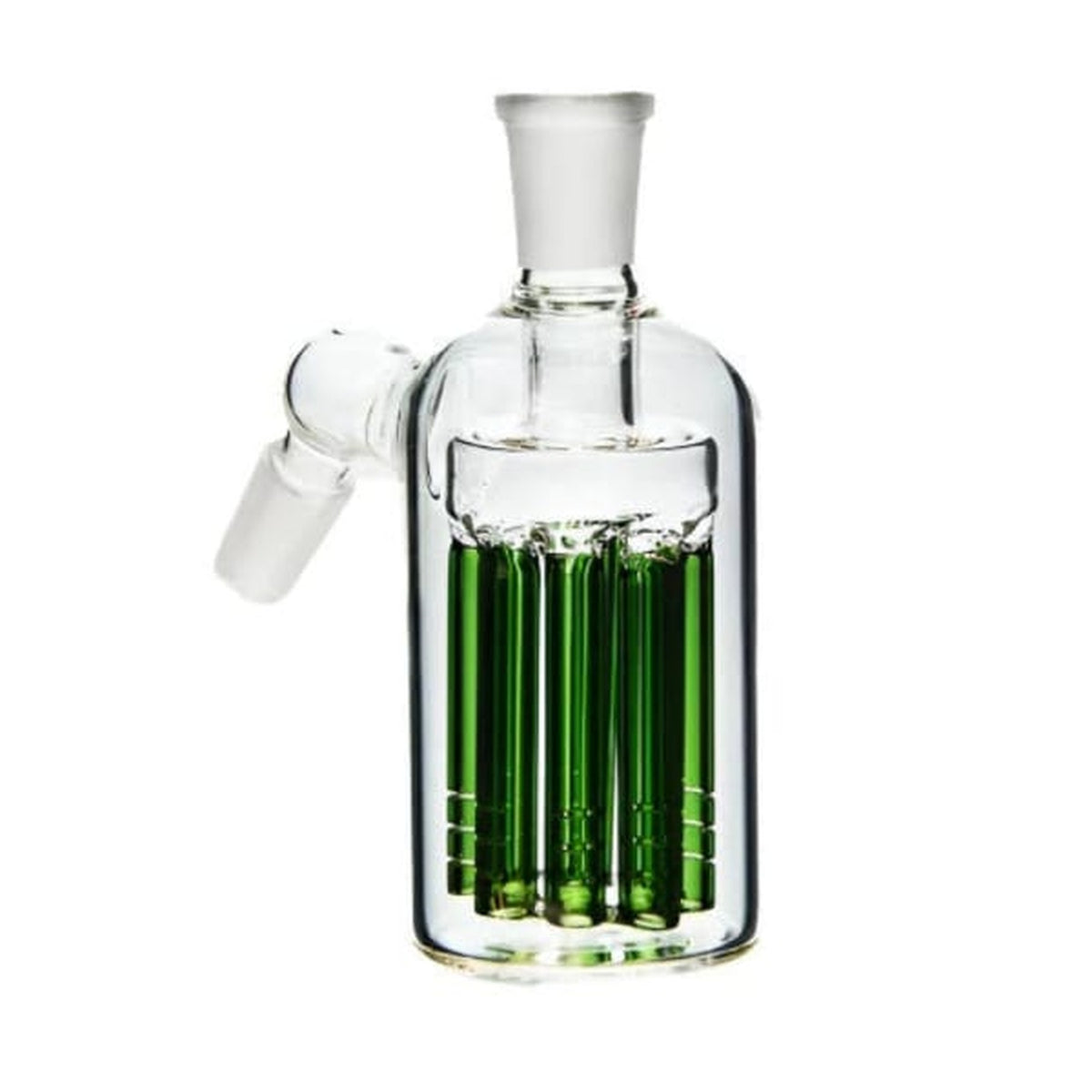 Ash Catcher Happy Juan Para Bong 14mm Macho 90 Grados Verde-Gris