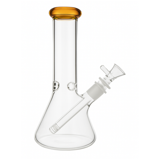 Bong De Pyrex Grueso Resistente Chico Tipo Happy Juan Chico Amarillo