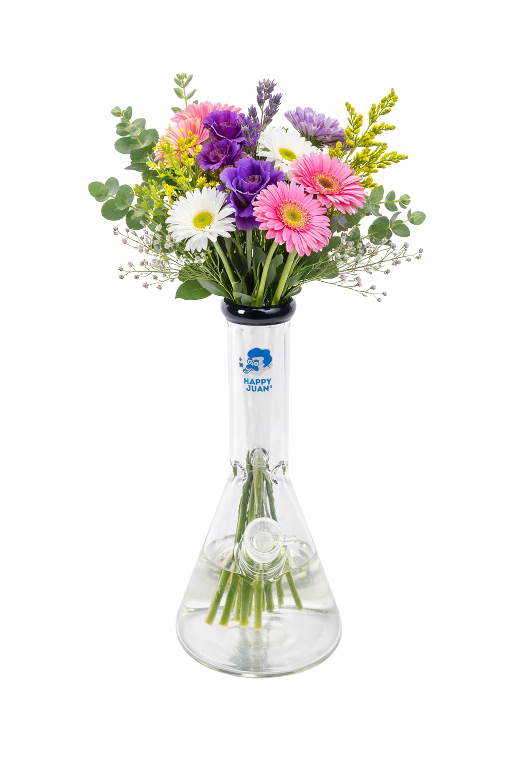 Bong Grande Pipa de Vidrio Pyrex Happy Juan