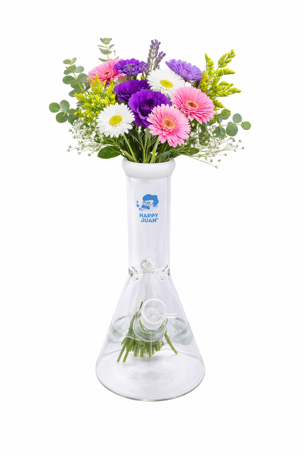 Bong Grande Pipa de Vidrio Pyrex Happy Juan