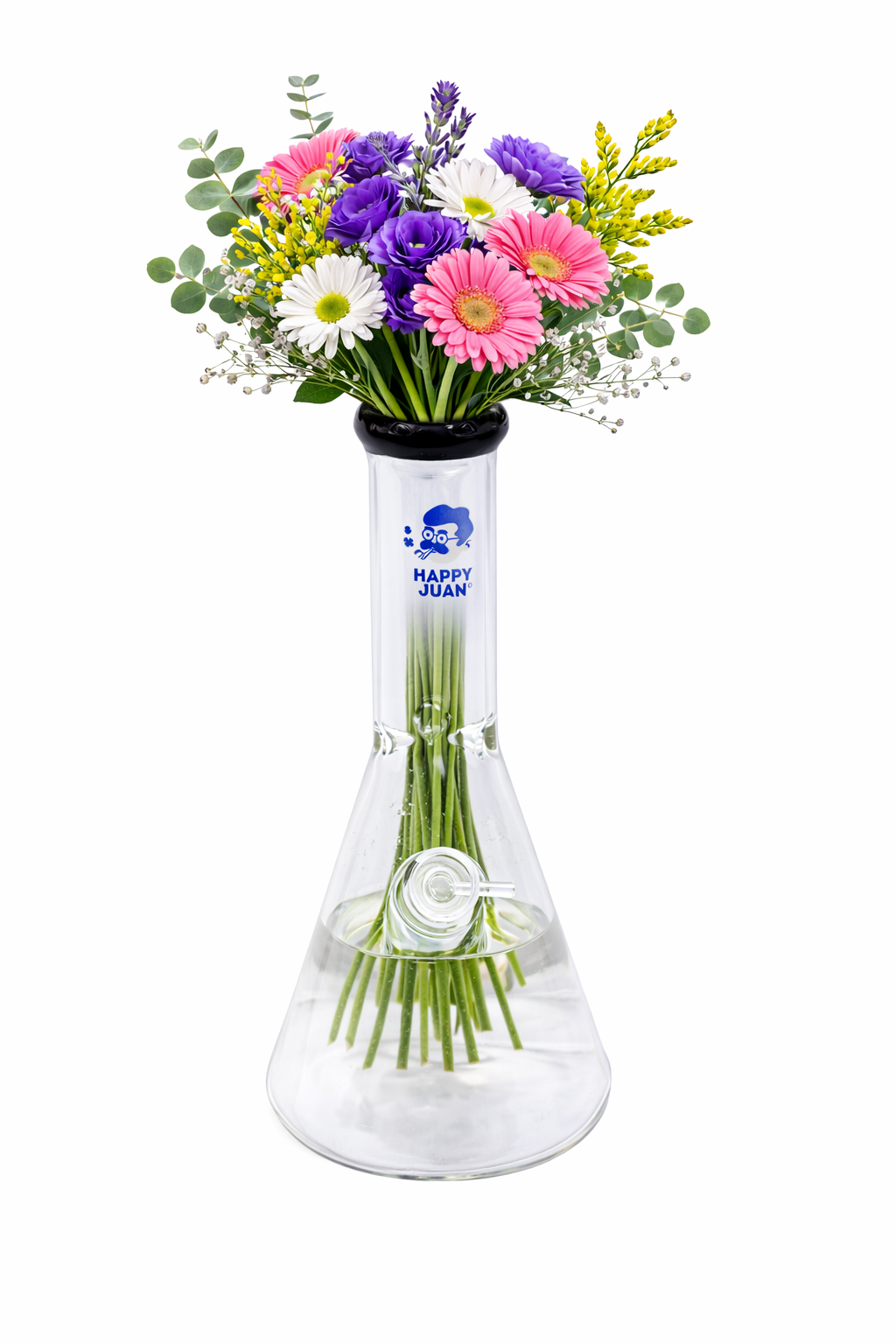 Bong Grande Pipa de Vidrio Pyrex Happy Juan