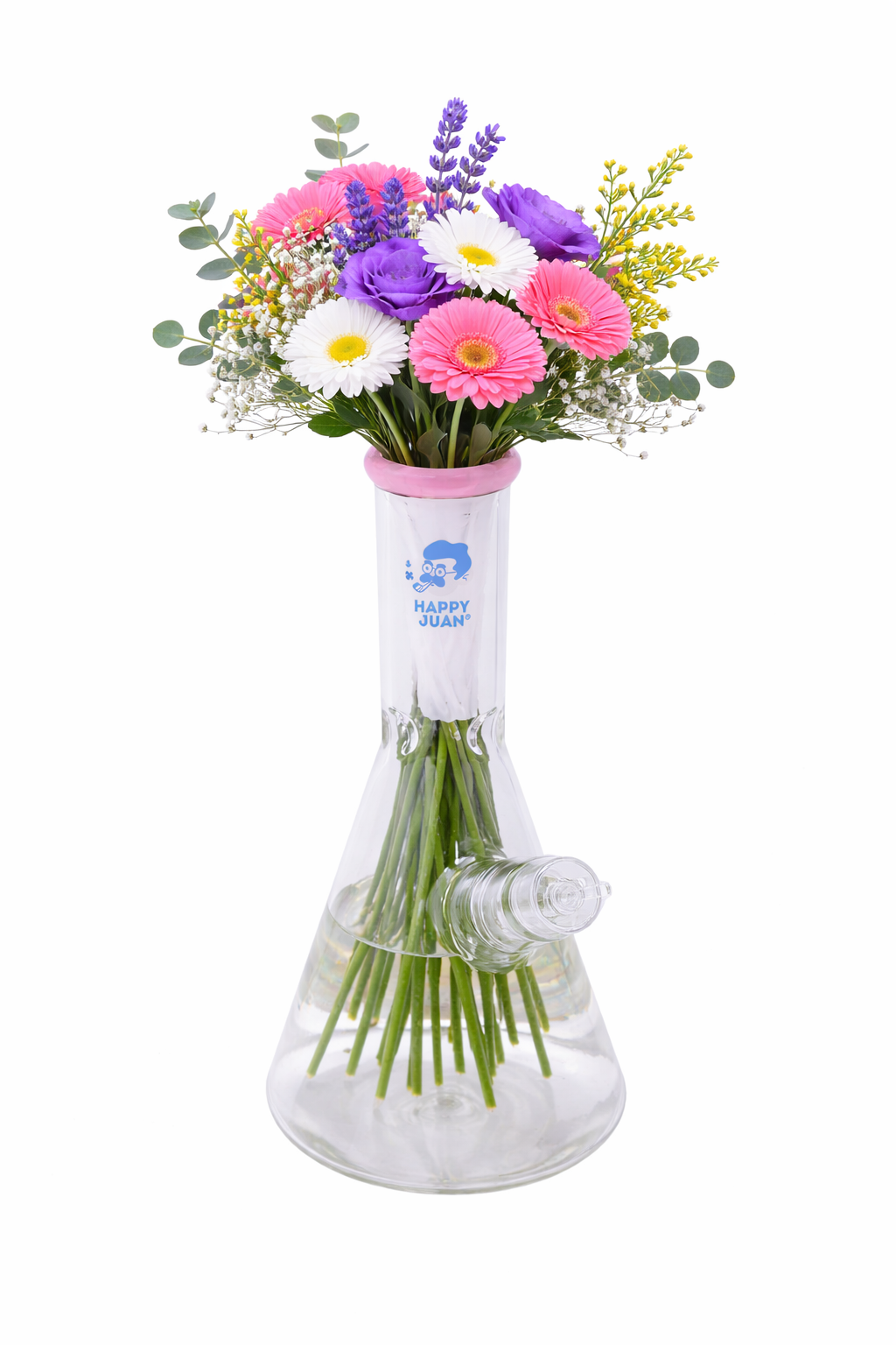 Bong Grande Pipa de Vidrio Pyrex Happy Juan