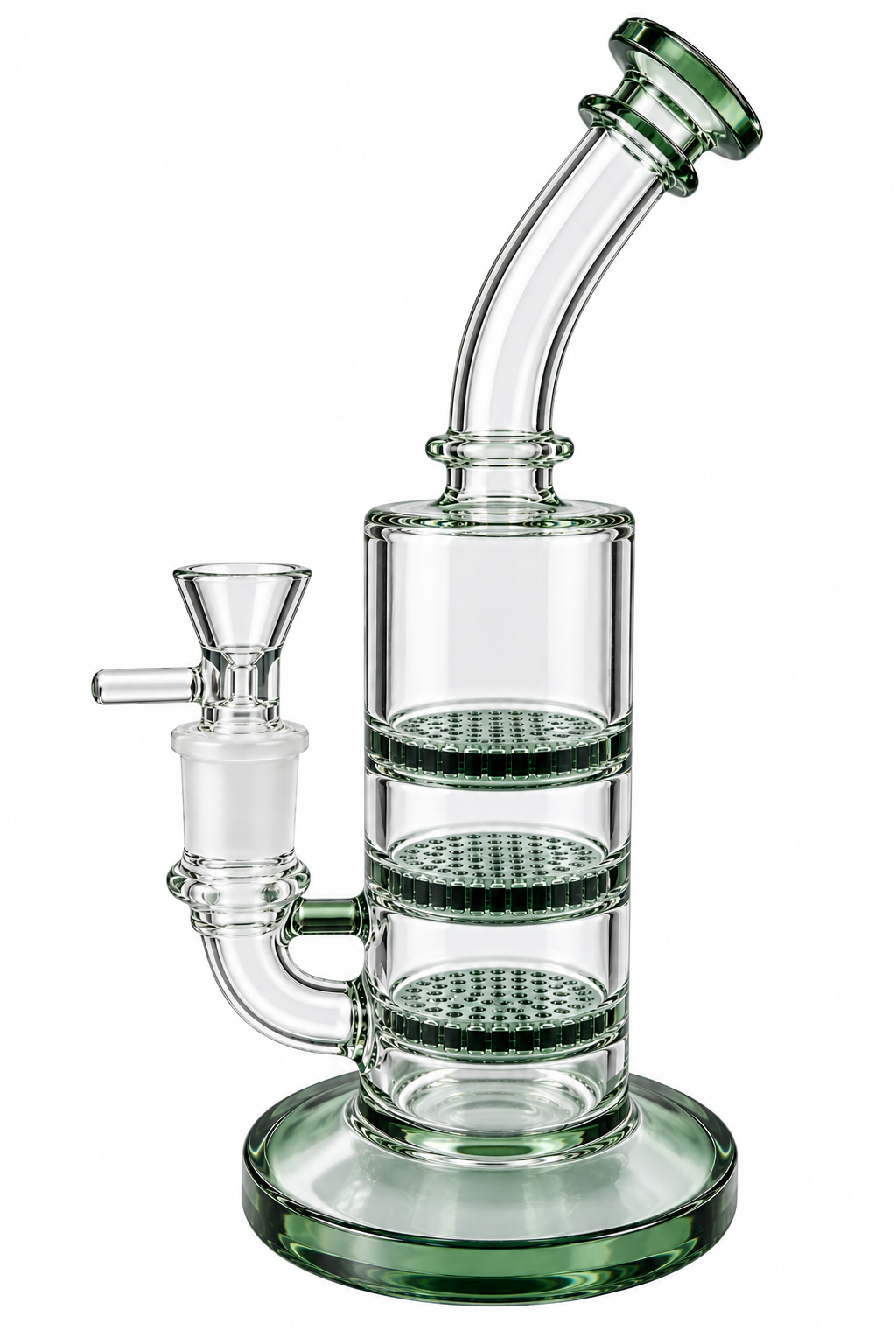 Bong Mediano Verde RIG Tipo Happy Juan 18mm